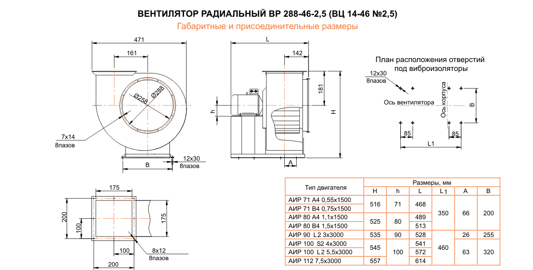 ВЦ 14-46 (ВР 288-46) №2,5 Исполнение №1