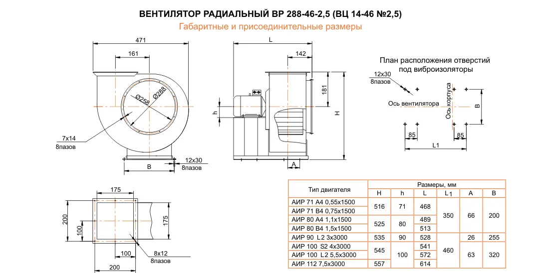 ВЦ 14-46 (ВР 288-46) №2,5 Исполнение №1