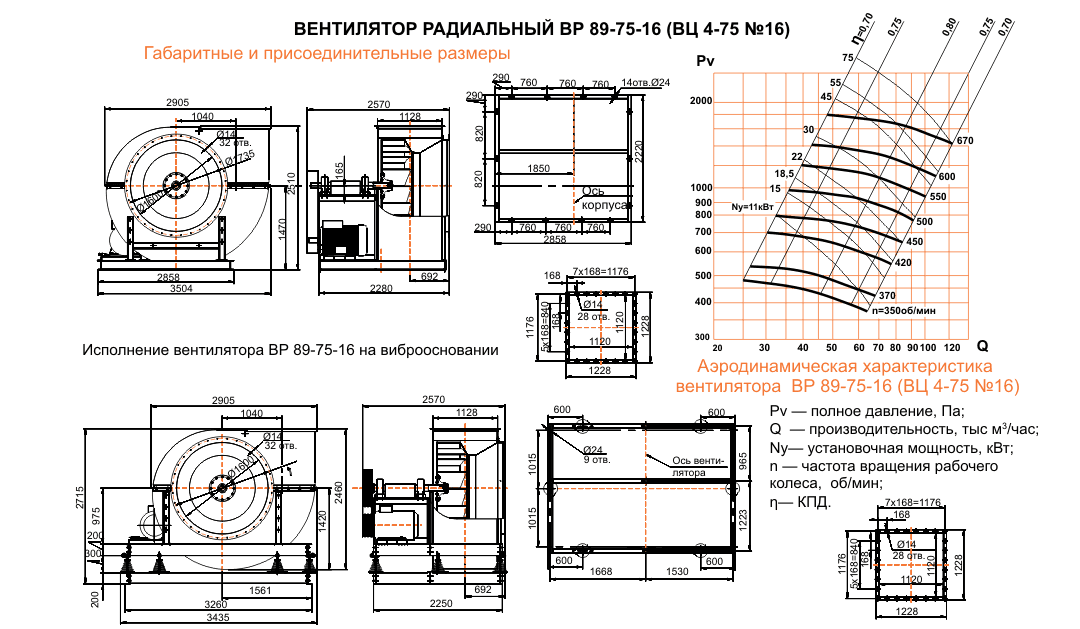 ВЦ 4-75 (ВР 89-75) №16 Исполнение №5 ВЦ 4-75 (ВР 89-75) №16 исполнение №5