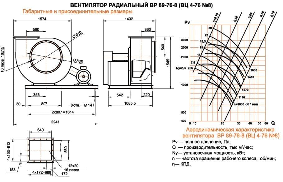 ВЦ 4-76 (ВР 89-76) №8 Исполнение №5 ВЦ 4-76 (ВР 89-76) №8 Исполнение №5